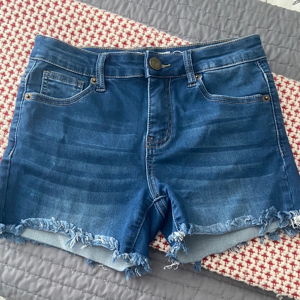 Born Primitive Dark Blue Flex Stretchy Denim Shorts